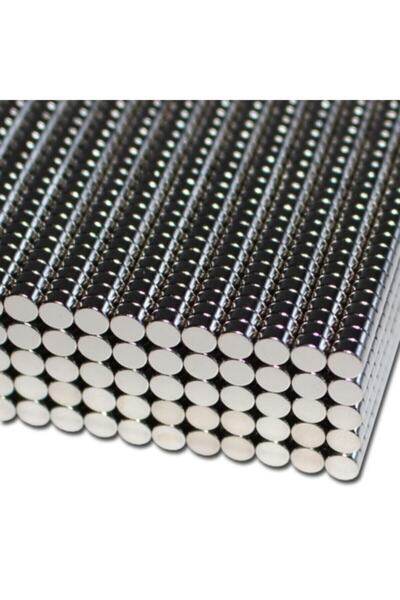 Dünya Magnet Yuvarlak, Neodyum Mıknatıs, 4x2 Mm, Güçlü Magnet - 100 Adet