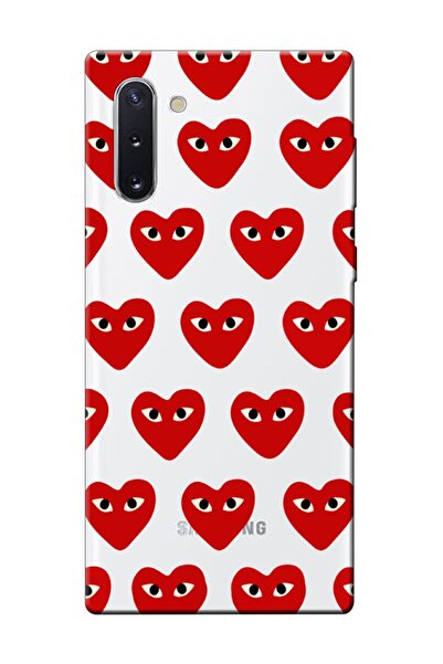 frondcase حافظة هاتف سامسونج نوت 10 شفافة على شكل قلب