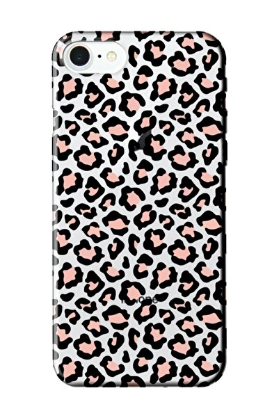 iPhone 8 Leopard Pattern Transparent Phone Case