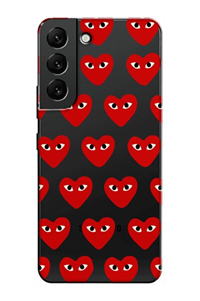 Samsung S22 Plus Eye Heart Transparent Phone Case