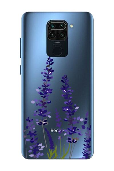 frondcase Redmi Note 9 Lavanta Şeffaf Telefon Kılıfı