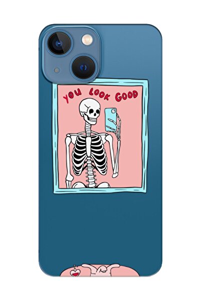 frondcase حافظة هاتف آيفون 13 ميني تبدو جيدة بهيكل عظمي شفاف