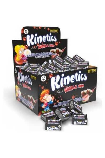 Global KİNETİCS BUBBLE GUM TEKLİ ŞEKERLİ SAKIZ TATTOLU KOLA 3,5GR *100