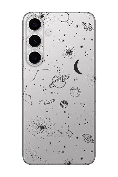 frondcase حافظة هاتف سامسونج S24 بلس كواكب شفافة