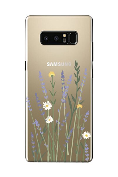 frondcase Samsung Note 8 Lavanta Şeffaf Telefon Kılıfı