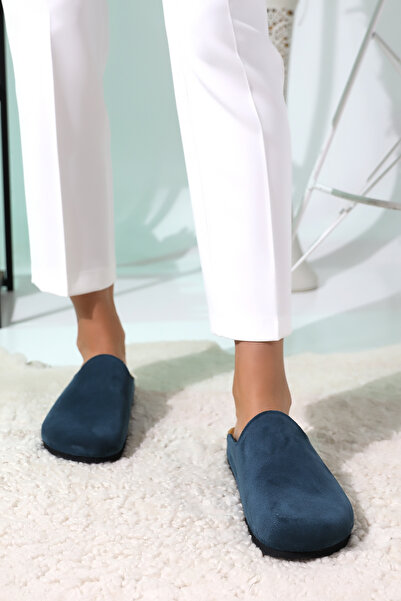 Akman Leather ROMA HAKİKİ DERİ ORTOPEDİK MANTAR TABAN UNISEX TERLİK