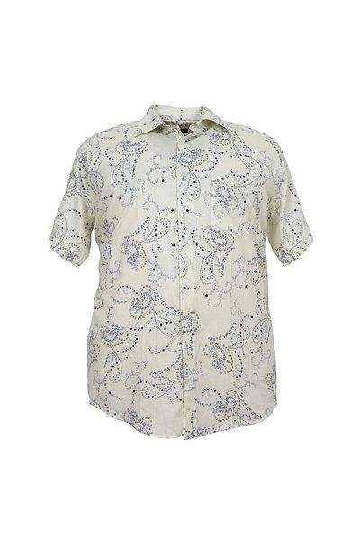 marufshop Ανδρικό κοντομάνικο πουκάμισο με στενή εφαρμογή κατάλληλο για ανδρικό μεγάλο μέγεθος 95 κιλών