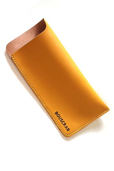bouscrab Vegan Leather Glasses Case 17x8 cm Lightweight and Compact Design - Sunglasses Reading Glasses