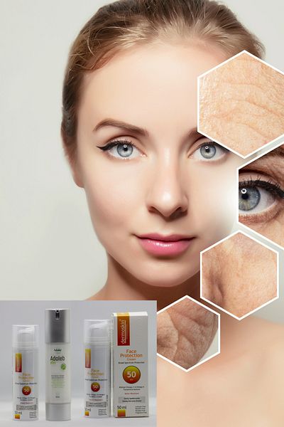 Dermoskin Adaleb Plus Face Protection 50 SPF - Anti-Blemish and Acne Intensive Care Cream 50 ml