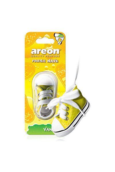 OTOMOR AKSESUAR AREON FRESH WAVE VANİLYA AYAKKABI 3D OTO KOKU SÜS SARI