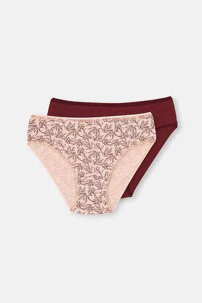 Dagi 2-teiliges Baumwoll-Slip-Set für Damen