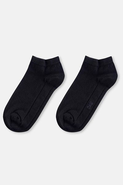 Dagi Schwarze Booties-Socken aus Baumwolle für Herren