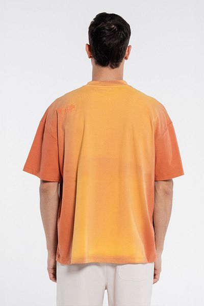 Friday Offset Seyu Men's - Orange Extra Oversize Crew Neck 100% Cotton T-Shirt