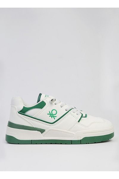 Benetton Tenis pentru bărbați alb - verde BNI-10082