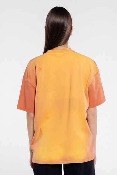 Friday Offset Seyu Γυναικεία - Πορτοκαλί Extra Oversize 100% βαμβακερό μπλουζάκι με λαιμόκοψη