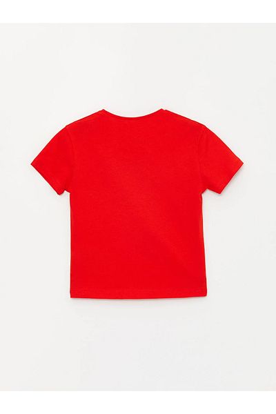 LC Waikiki LCW baby Crew Neck Printed Short Sleeve Baby Girl T-Shirt