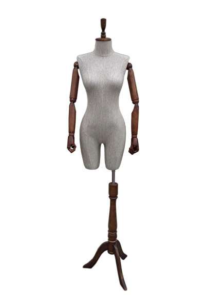 GÖKHAN DEKORASYON Ahşap Kollu Terzi Mankeni , Vitrin Mankeni