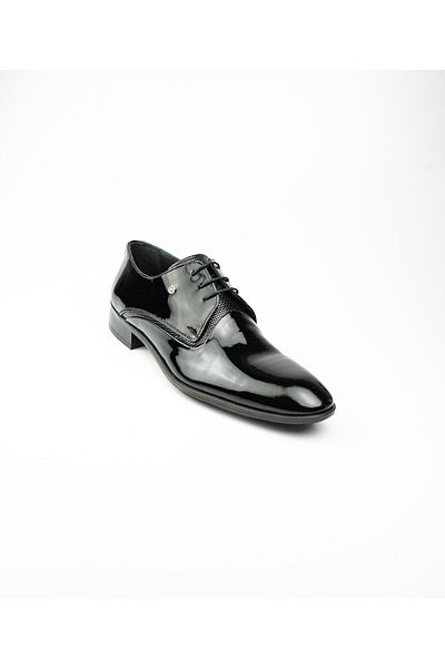 MARCOMEN Marco Rossi 5076 Black Patent Leather Men's Classic Shoes