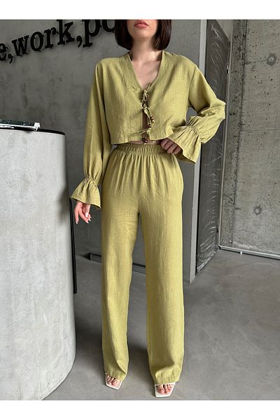 Laluvia Khaki valódi vászon design készlet