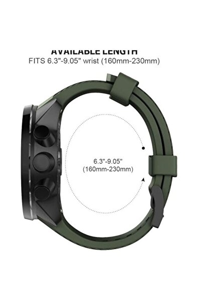 NotoCity Suunto 9 Yumuşak Silikon Kayış