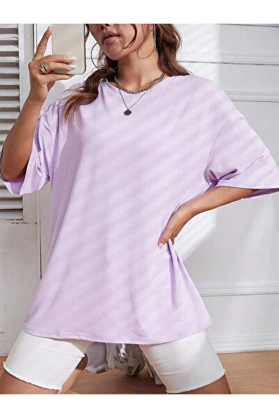 Revasser Unisex Γυναικείες/Ανδρικές Time Never Stops Πολύχρωμο, προσαρμοσμένο εμπριμέ, βαμβακερό χτενισμένο μπλουζάκι