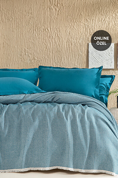 Yataş Octo Tek Kişilik Pike Takımı - Petrol