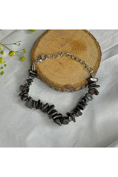 Elifsu Jewelry Hematite Stone Broken Stone Bracelet