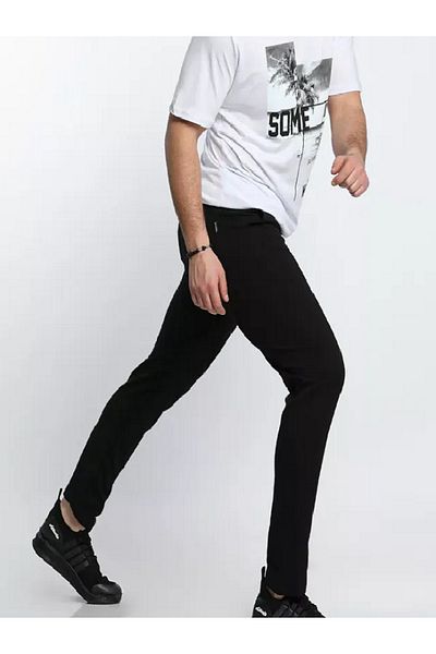 FUNSTYLE Ανδρικό παντελόνι casual μαύρο ίσιο
