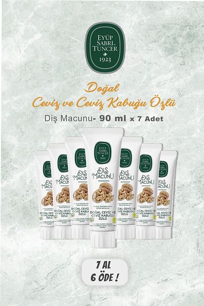 Eyüp Sabri Tuncer BUY 7 PAY 6 Eyüp Sabri Tuncer Toothpaste with Walnut Extract 90 ml