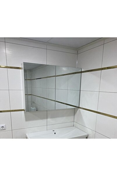 Genel Markalar Lavabo Üstü Aynalı Banyo Dolabı Iki Kapaklı 50x60
