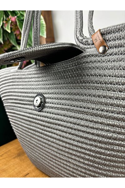 MaVaux Μπέρι Μαγνητική Φυσική Ψάθινη Τσάντα Παραλίας, Εποχιακή Τσάντα - Καλοκαιρινή τάση!"