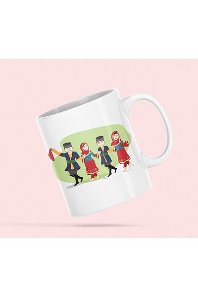 Nino Store تصميم هدية مطبوعة على شكل كوب عيد النورو