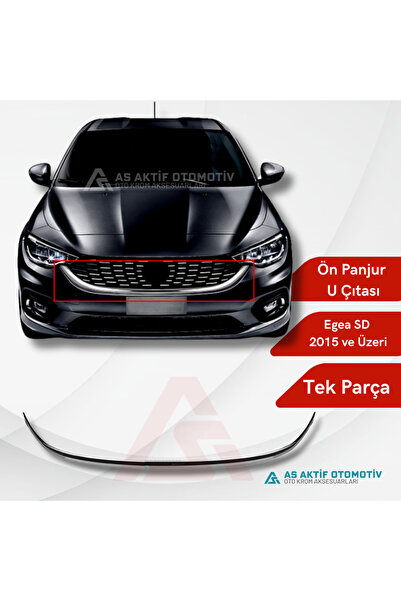 as aktif otomotiv oto krom aksesuarları Fiat Egea Sd/hb/sw Ön Panjur U Çıtası...