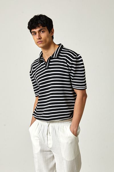 FREZZBİ Freezzbi Striped Collar Knitwear