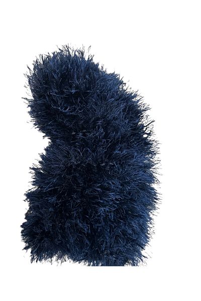 gcstore Navy Blue Shift Plush Shift Tassel
