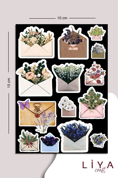 LiyaCraft مجموعة ملصقات الحروف مناسبة لمجلة Planner Agenda Bullet Journal