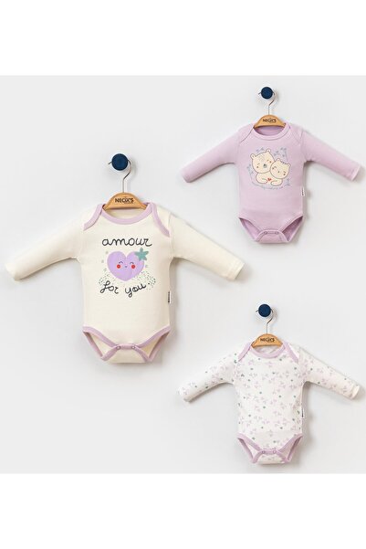 Cuddlimg Bebek Uzun Kollu Badi 3lü Set