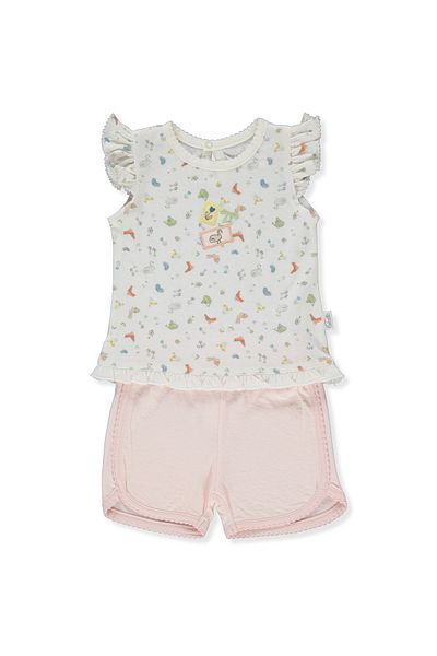 Bebetto SÜPREM DOUBLE PAJAMAS WITHOUT BOOTIES 2-PACK (HAPPY GARDEN) F 1295