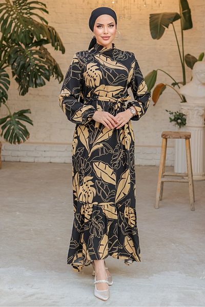 Bestenur Φόρεμα Eliy Woven Viscose 830 - Mink
