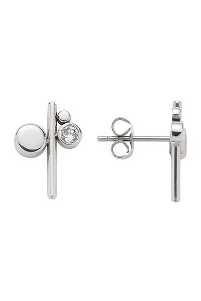 Energetix Crystal Screw Magnetic Graphic Design Earrings