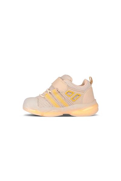 Vicco Orante Unisex Orthopedic Baby Beige Lighted Sneaker