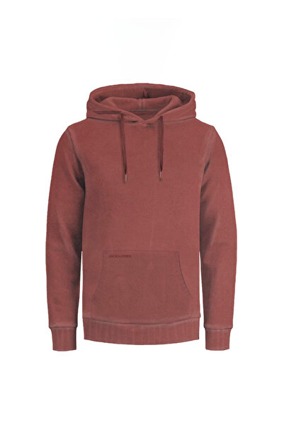 Jack & Jones Kapüşon Yaka Kırmızı Erkek Sweatshırt 12234739_jjedrew Sweat Hoo...