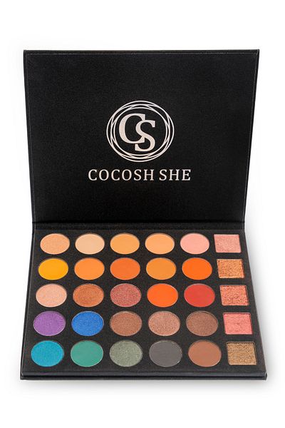 Cocosh She 30 Colors Eyeshadow Palette - High Pigmentation, Non-Lumping, Easy Dispersion