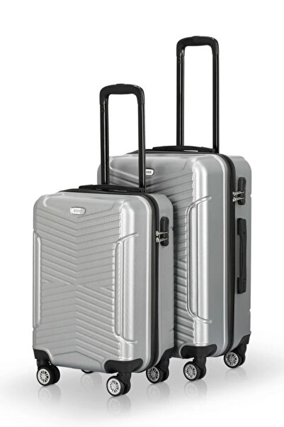 Genel Markalar 2'Lİ SET TEKERLEKLİ ORTA VE KABİN BOY ABS VALİZ (BAVUL)