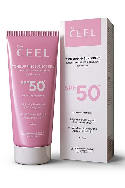 The Ceel SPF 50 Pink Anti-Blemish - Tone Equalizing Sunscreen, Glutathione and Hyaluronic Acids 50 ml