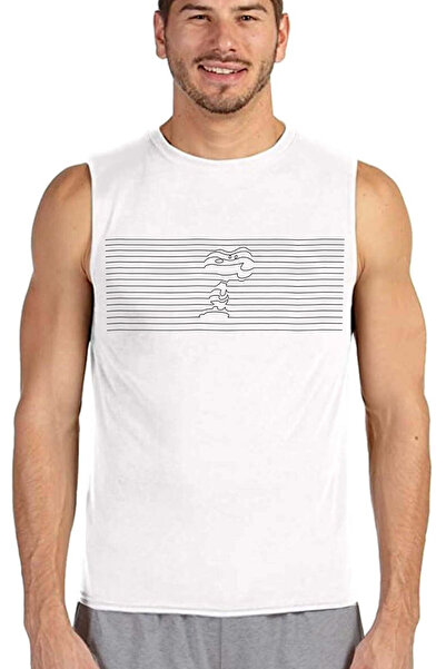 ROCKANDROLL Mânecă cu tăietură albă pentru câine în dungi| Tricou pentru bărb...