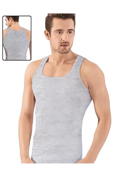 Lüx Derman 6 Pieces Men's Rib Tank Top - Luxury Drm, Square Collar, Color Options 154