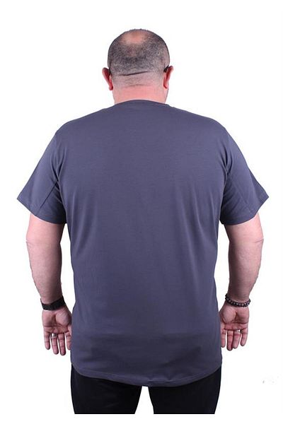 Starbattal Ανδρικό μπλουζάκι Lycra Basic με λαιμόκοψη 11170 Fume