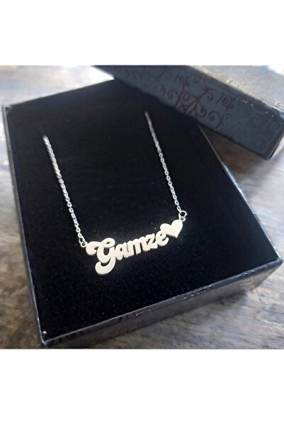 Pomodor Silver Gümüş 925 Ayar Gamze İsimli Kolye (İstediğiniz İsmi Soru Bölüm...