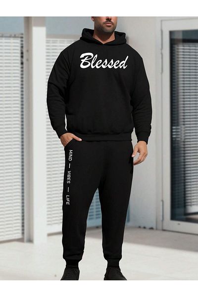 DAXİS Sportwear Company Unisex Σετ μπλούζα με κουκούλα και φούτερ Jogger